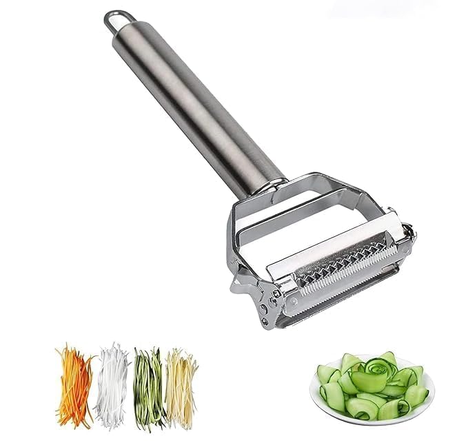 Stainless Steel 2 in 1 Vegetable Peeler & Cutter (Buy 1 Get 2 Free)